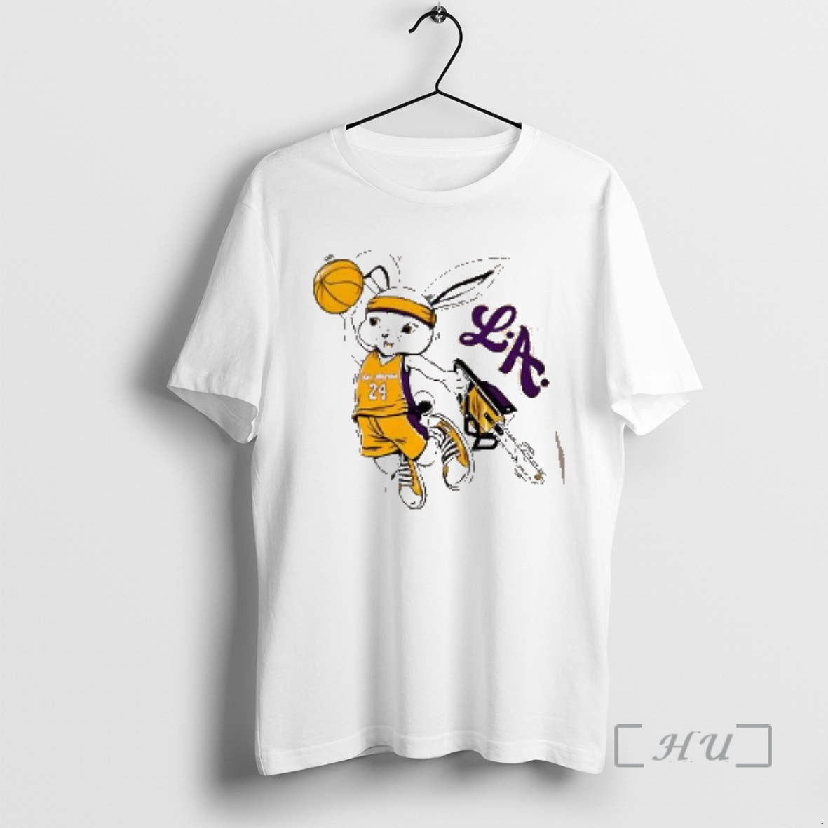 Officials Kobe Bryant Los Angeles Lakers Purple Gold Dunk Cartoon Shirt Hoodie Sweatshirt | PurePodTees.com