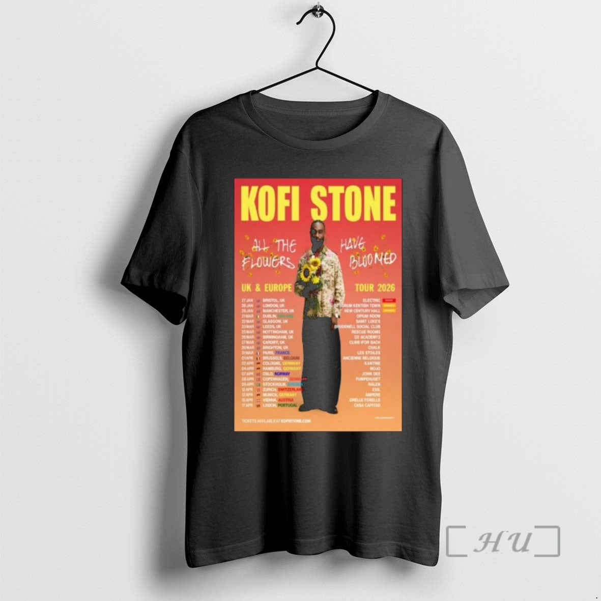 Officials Kofi Stone Uk Europe Tour 2026 Shirt Hoodie Sweatshirt | PurePodTees.com