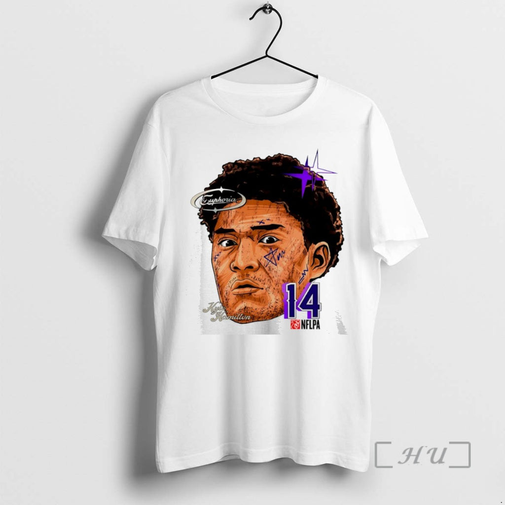 Officials Kyle Hamilton 14 Baltimore Ravens Big Head Comic T Shirt Sweater