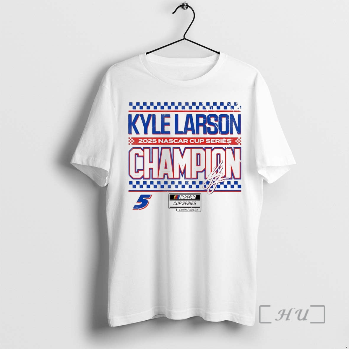 Officials Kyle Larson 2025 Nascar Cup Series Champion Signature Shirt Hoodie Sweatshirt | PurePodTees.com