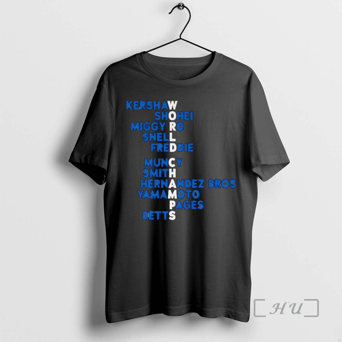 Officials La Dodgers Players Names World Champs Acrostic Shirt Hoodie Sweatshirt | PurePodTees.com