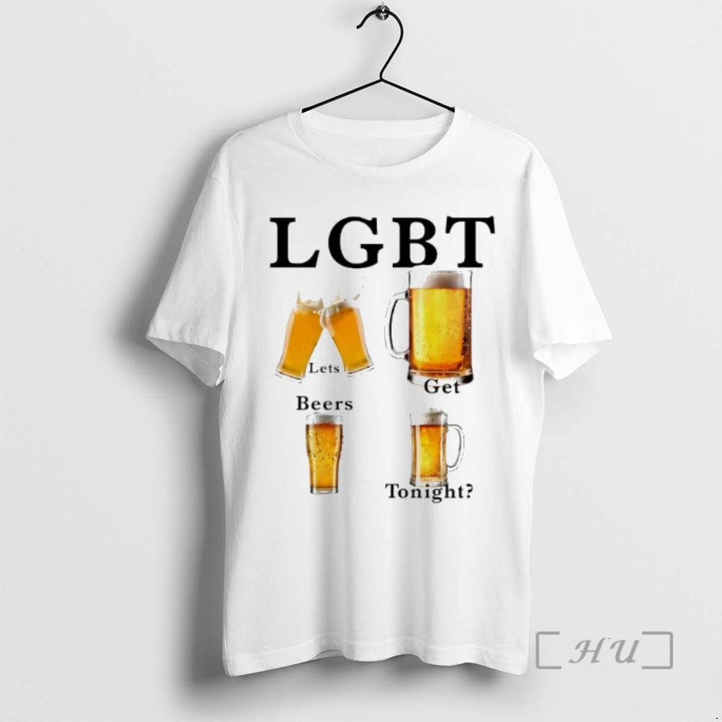 Officials Lgbt Spells Lets Get Beers Tonight Shirt Hoodie Sweatshirt | PurePodTees.com