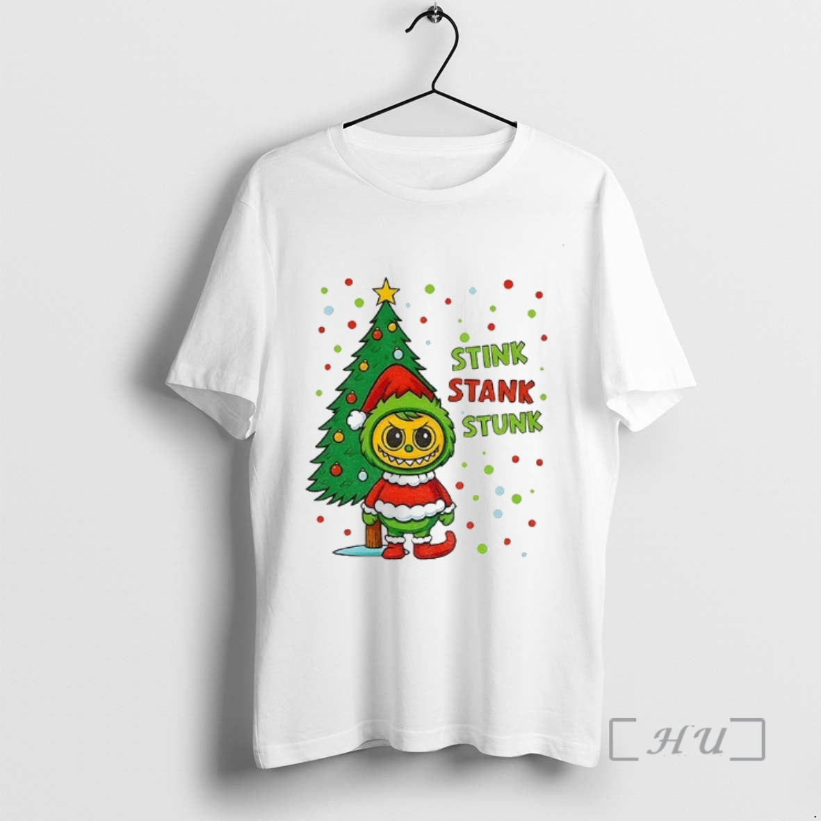 Officials Labubu Elf Xmas Stink Stank Stunk Christmas Shirt Hoodie Sweatshirt | PurePodTees.com