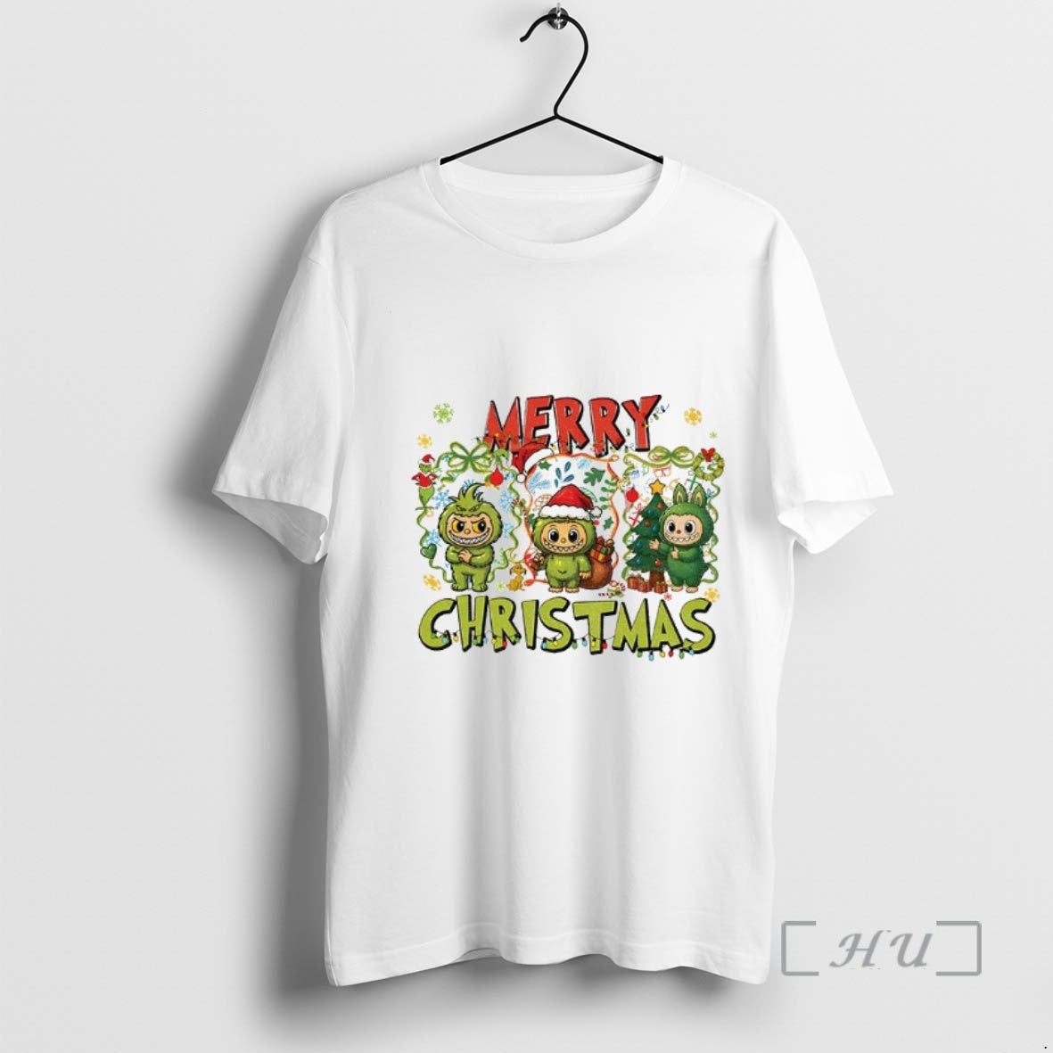 Officials Labubu Monster Merry Christmas Shirt Hoodie Sweatshirt | PurePodTees.com