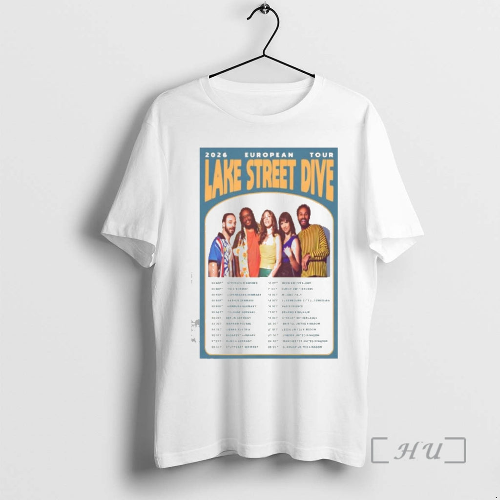 Officials Lake Street Dive 2026 European Tour Shirt Hoodie Sweatshirt | PurePodTees.com