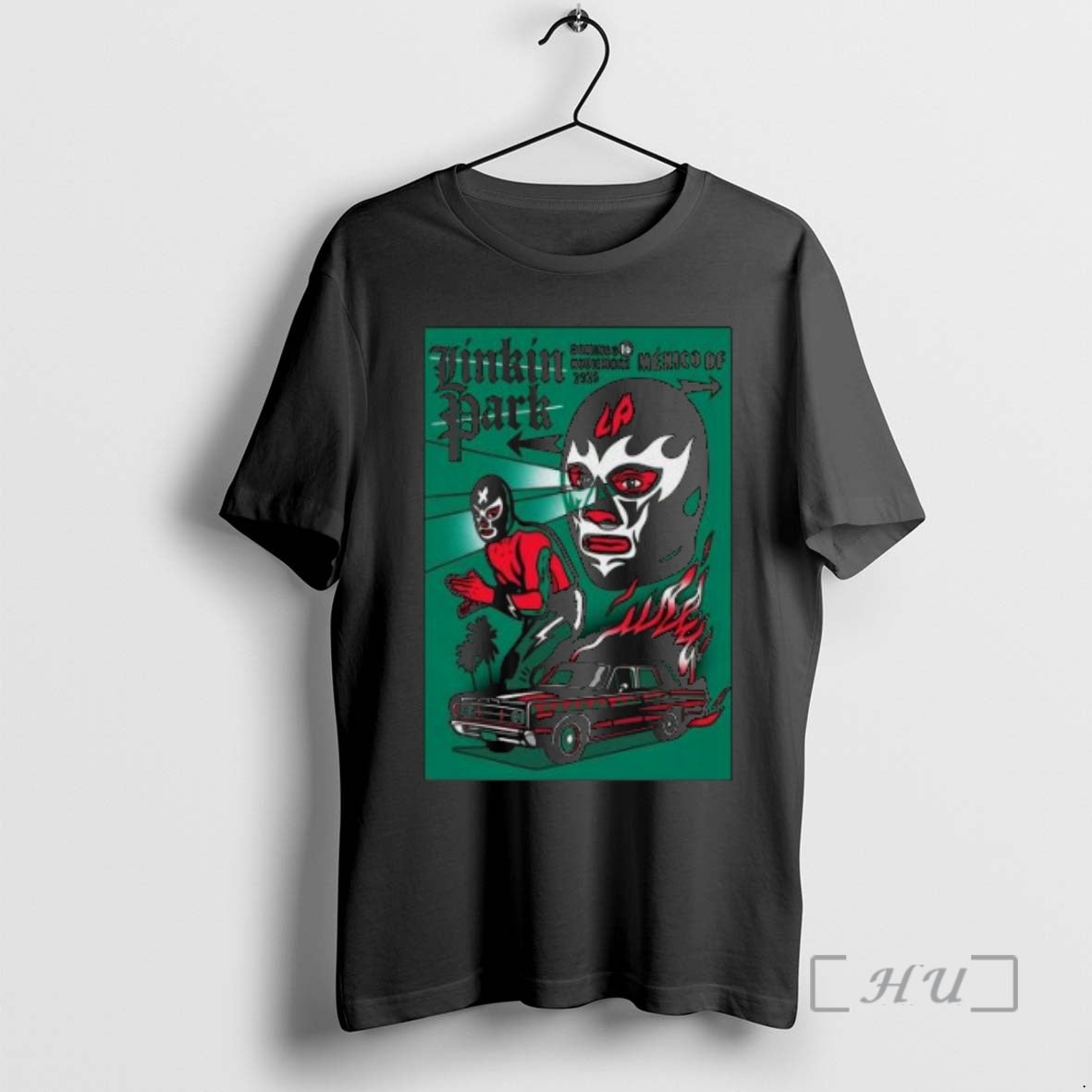 Officials Linkin Park Mexico City 2025 Show Circle Black Shirt Hoodie Sweatshirt | PurePodTees.com