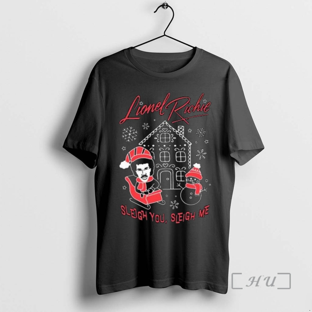 Officials Lionel Richie Sleigh You Sleigh Me Circle Black Shirt Hoodie Sweatshirt | PurePodTees.com