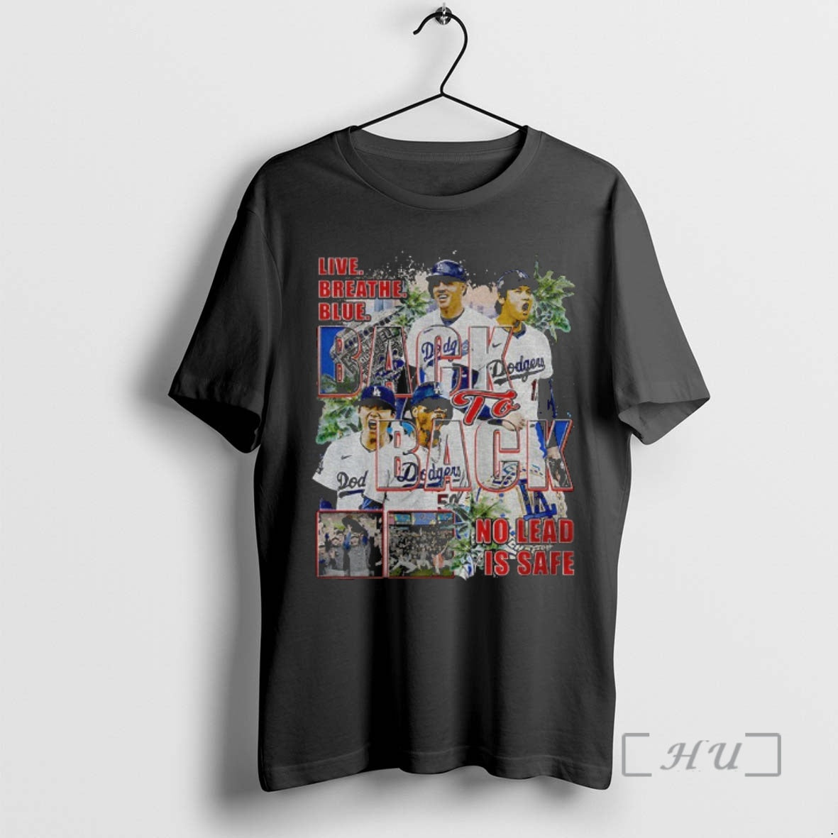 Officials Live Breathe Blue Back To Back No Lead Is Safe Los Angeles Dodgers Mlb Shirt Hoodie Sweatshirt | PurePodTees.com