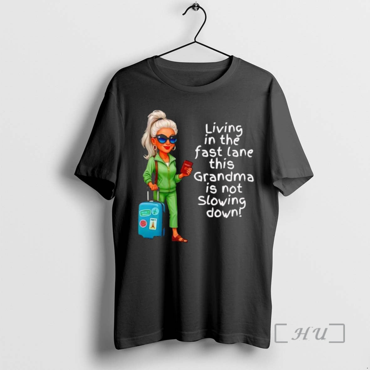 Officials Living In The Fast Lane This Grandma Is Not Slowing Down Premium T Shirts Hoodie Sweatshirt | PurePodTees.com
