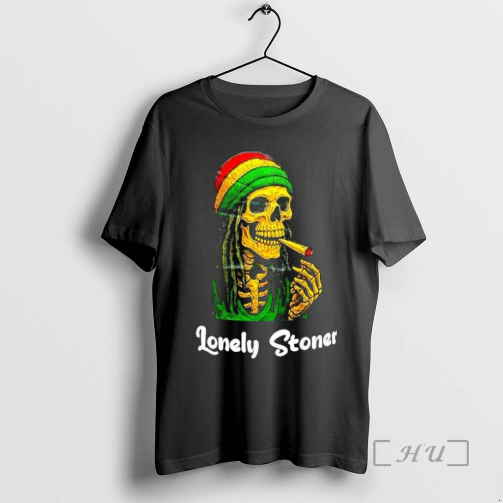 Officials Lonely Stoner Dreadlocked Skull Shirt Hoodie Sweatshirt | PurePodTees.com