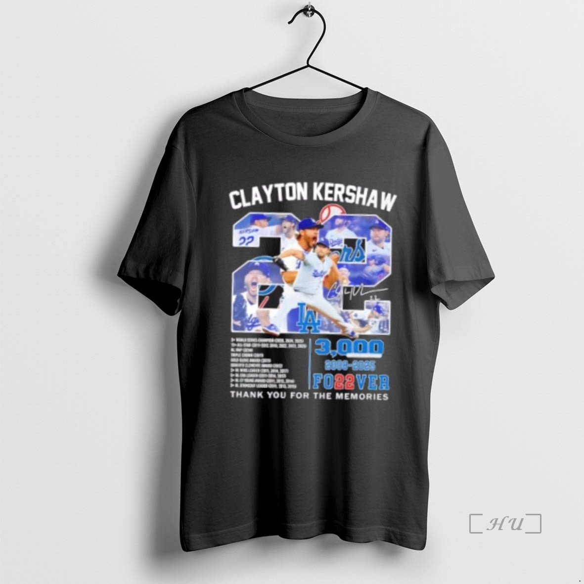 Officials Los Angeles Dodgers 2008 2025 Clayton Kershaw 3000 Forever Thank You For The Memories Shirt Hoodie Sweatshirt
