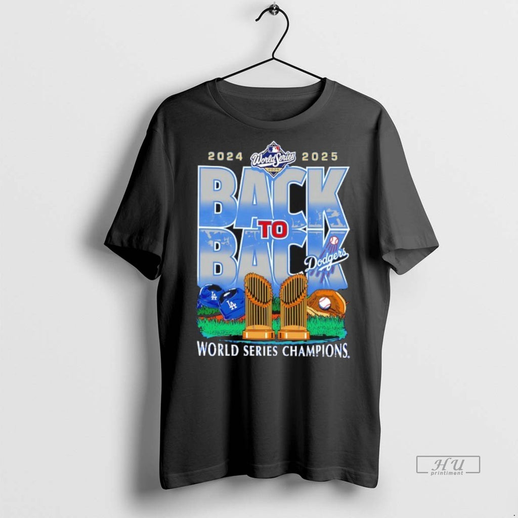 Officials Los Angeles Dodgers 2024 2025 World Series Champions Back To Back Premium Shirt Hoodie Sweatshirt | PurePodTees.com