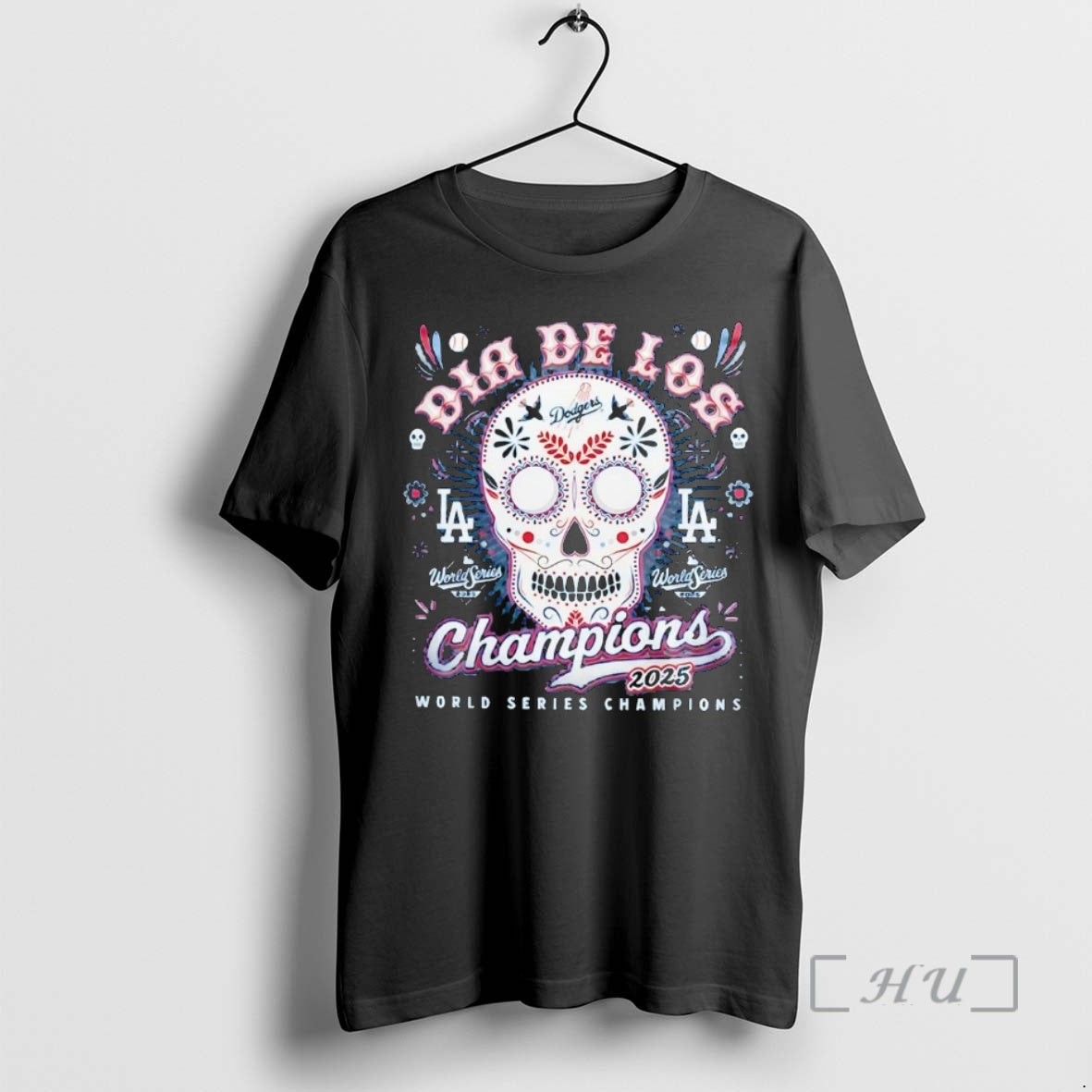 Officials Los Angeles Dodgers 2025 World Series Champions Dia De Los 2 Sided Premium Shirt Hoodie Sweatshirt