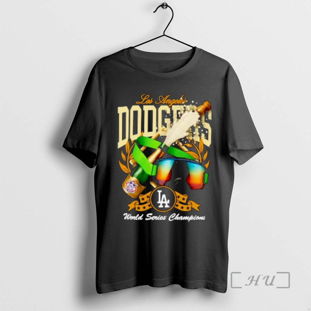 Officials Los Angeles Dodgers 2025 World Series Champions Champagne Ornaments Shirt Hoodie Sweatshirt | PurePodTees.com