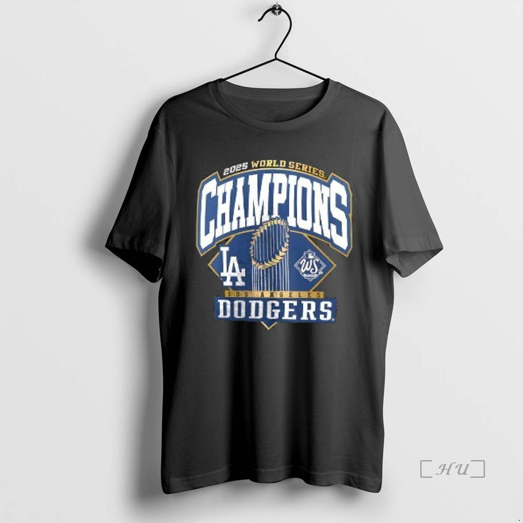 Officials Los Angeles Dodgers 2025 World Series Champions Custom Name And Number Two Sided Premium Shirt Hoodie Sweatshirt