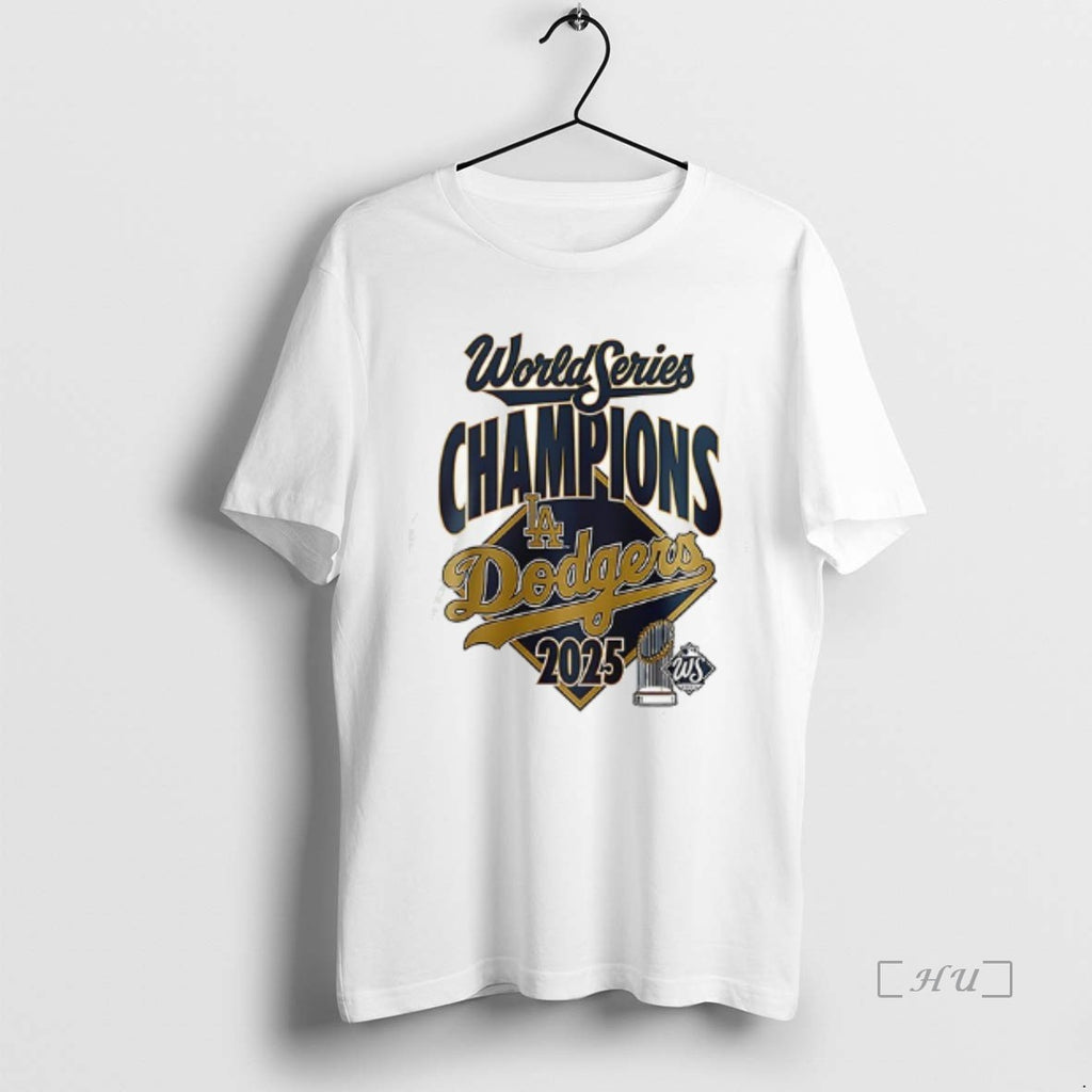 Officials Los Angeles Dodgers 2025 World Series Champions We Rule October Double Sided Graphic Premium Shirt Hoodie...