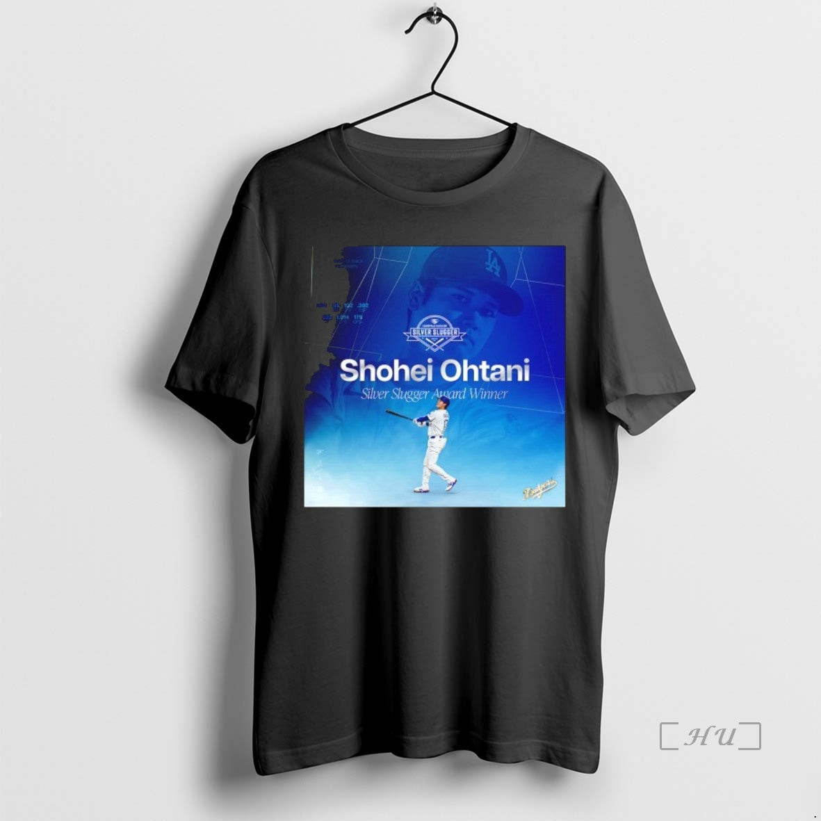 Officials Los Angeles Dodgers Shohei Ohtani Silver Slugger Award Winner Shirt Hoodie Sweatshirt | PurePodTees.com