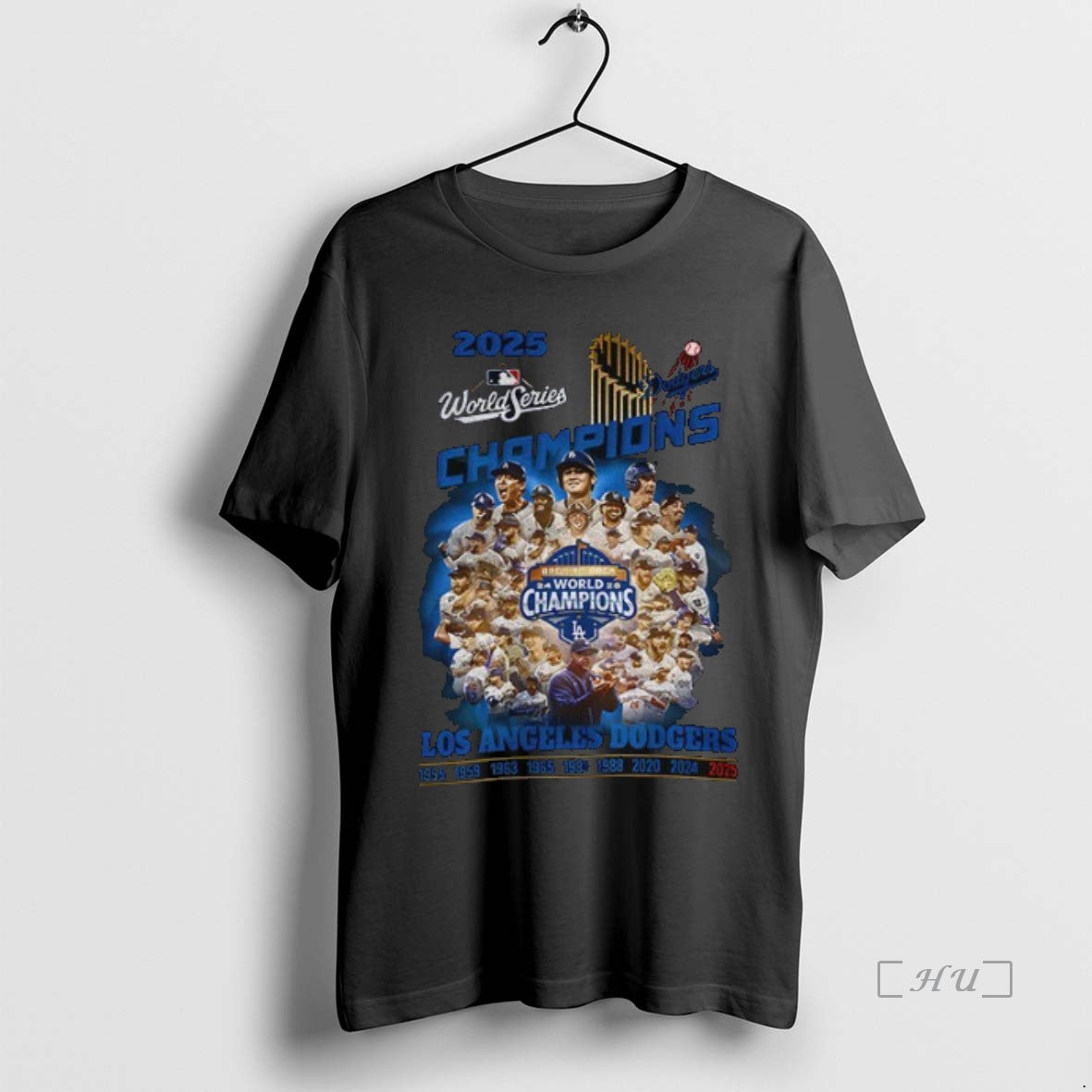 Officials Los Angeles Dodgers Trophy Back 2 Back 2025 World Series Champions Mlb Premium Shirt Hoodie Sweatshirt