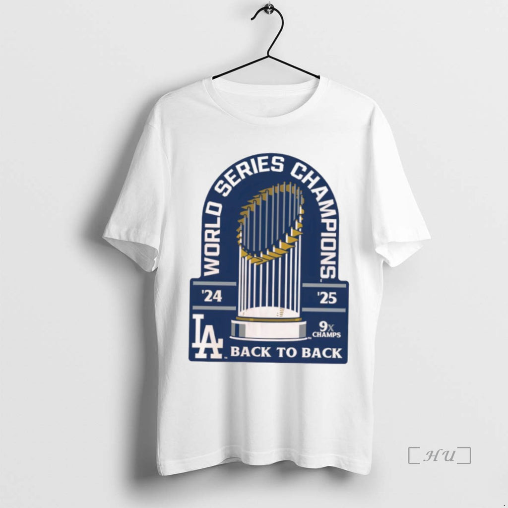 Officials Los Angeles Dodgers Wincraft Back To Back World Series Champions 9x Champs Premium Shirt Hoodie Sweatshirt