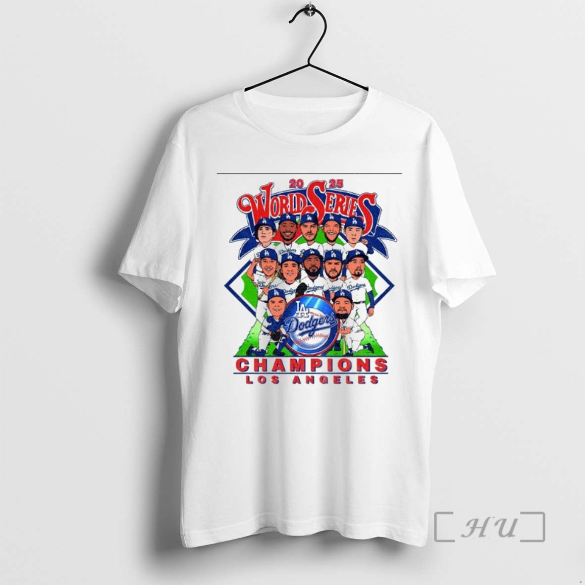 Officials Los Angeles Dodgers World Series Champions 2025 Cartoon Art Shirt Hoodie Sweatshirt | PurePodTees.com