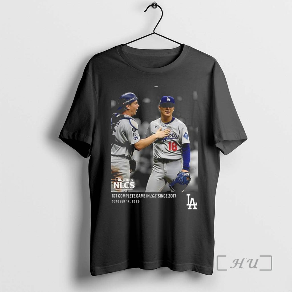 Officials Los Angeles Dodgers Yoshinobu Yamamoto 1st Complete Game In Lcs Since 2017 T Shirts