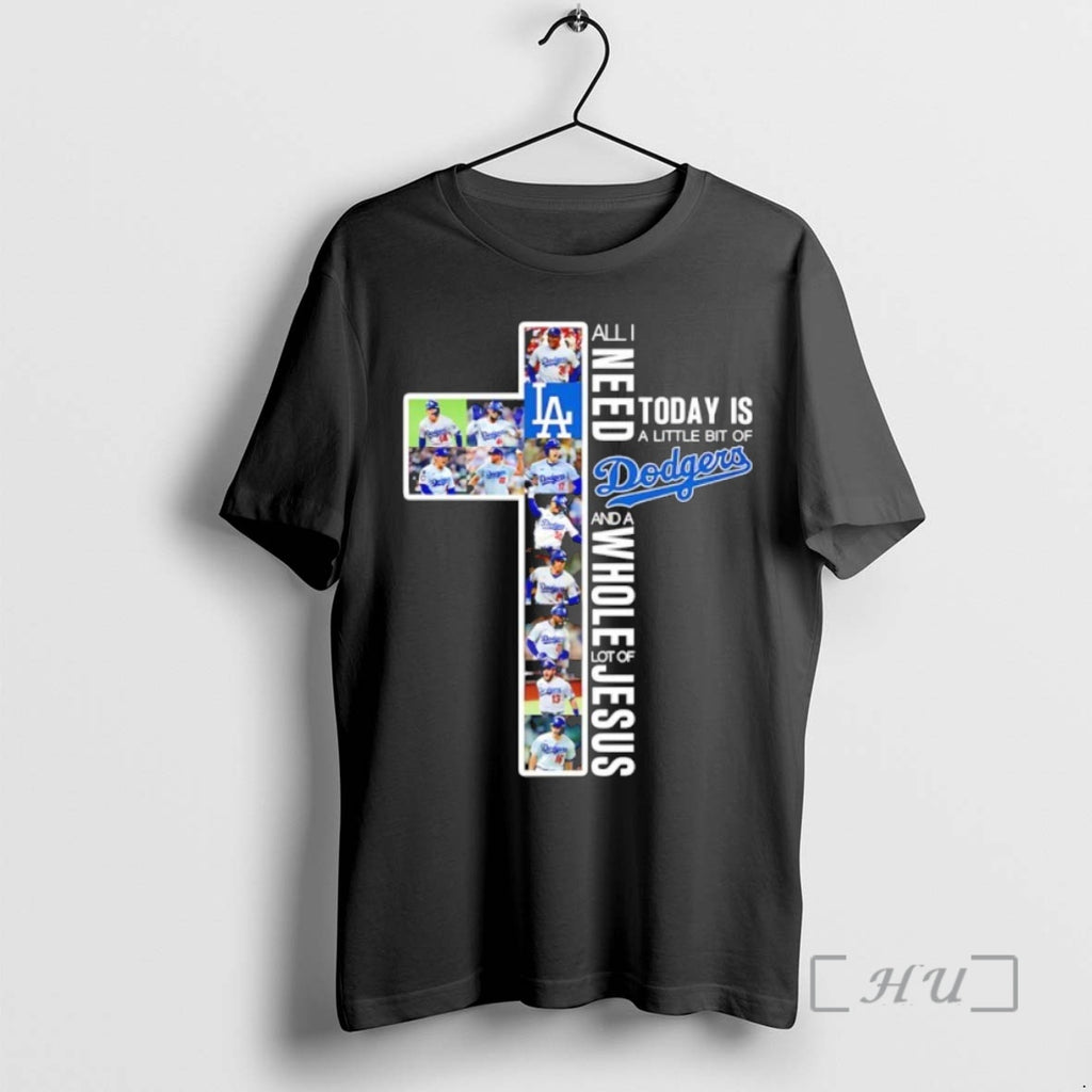 Officials Los Angeles Dodgers All I Need Today Is A Little Bit Of Coffee And Shirt Hoodie Sweatshirt | PurePodTees.com