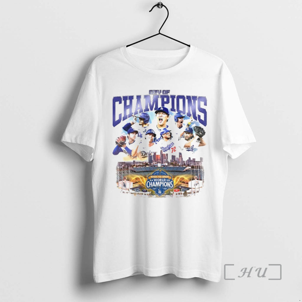 Officials Los Angeles Dodgers Back To Back World Champions La City Of Champions Premium Shirt Hoodie Sweatshirt