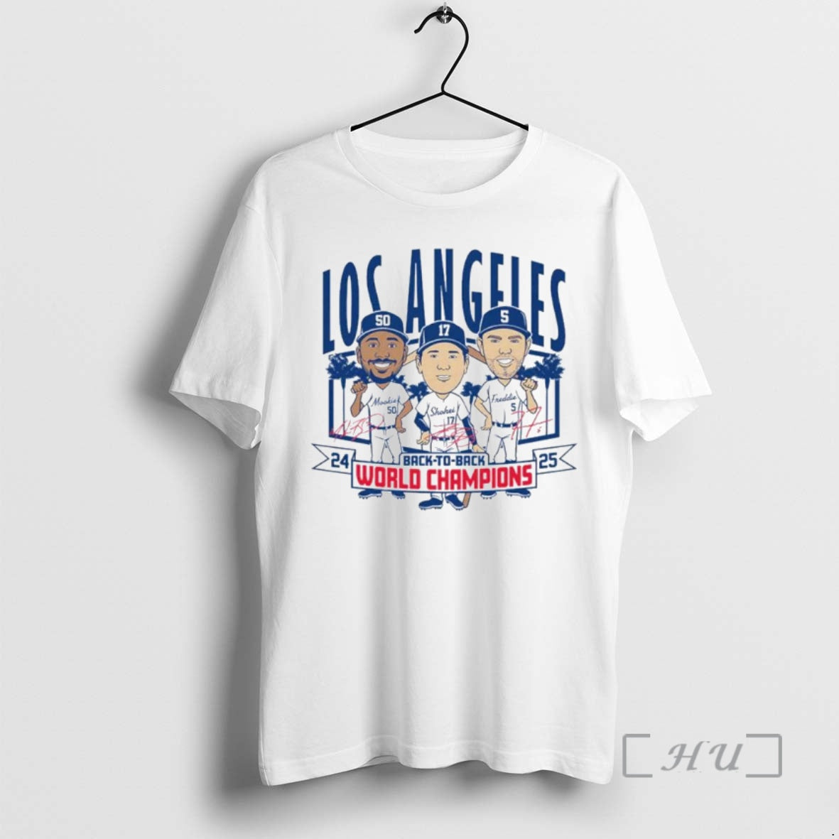 Officials Los Angeles Dodgers Baseball Back To Back World Champs Caricatures Ornaments Shirt Hoodie Sweatshirt