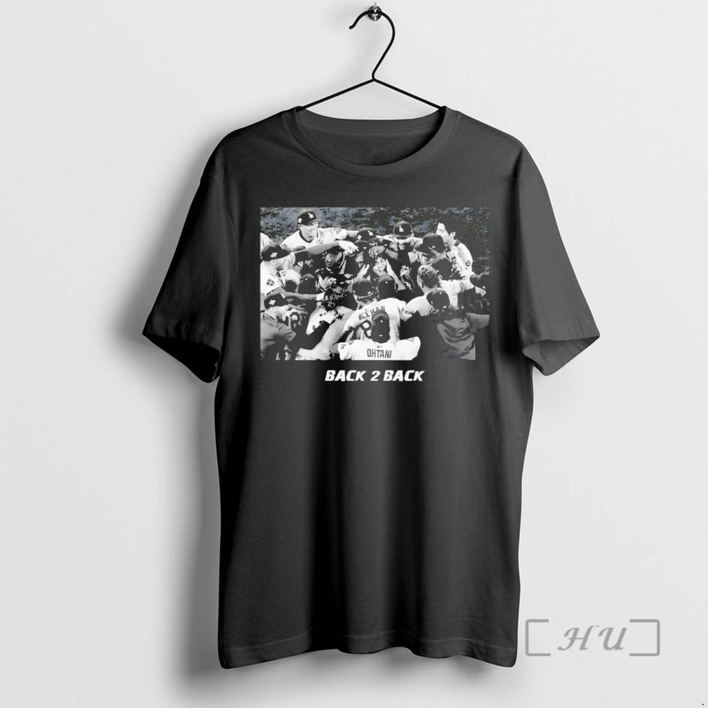 Officials Los Angeles Dodgers Celebration Back To Back World Champions Shirt Hoodie Sweatshirt | PurePodTees.com