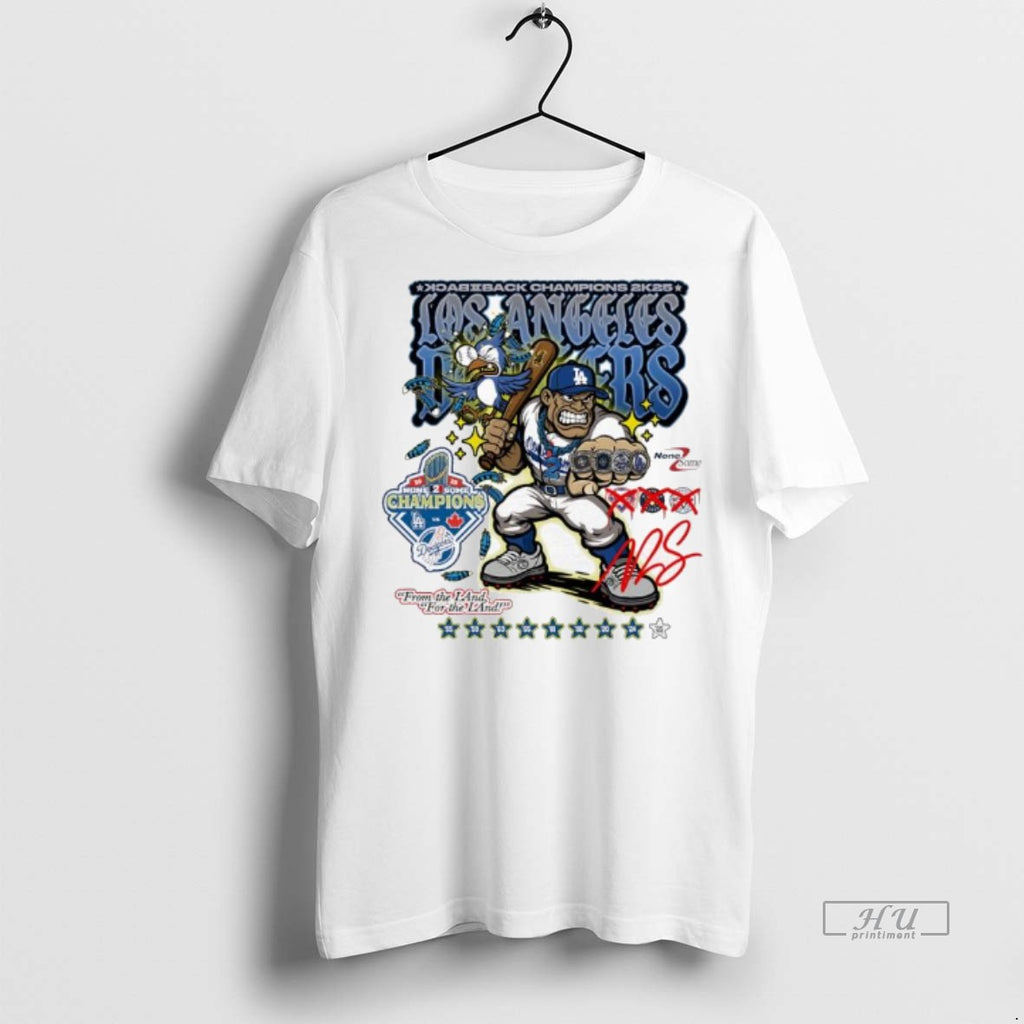 Officials Los Angeles Dodgers Hypothetical 2k25 From The Land For The Land Premium Shirt Hoodie Sweatshirt | PurePodTees.com
