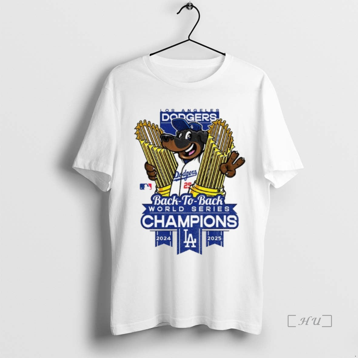 Officials Los Angeles Dodgers World Champions Trophies Back To Back 2024 2025 Shirt Hoodie Sweatshirt | PurePodTees.com