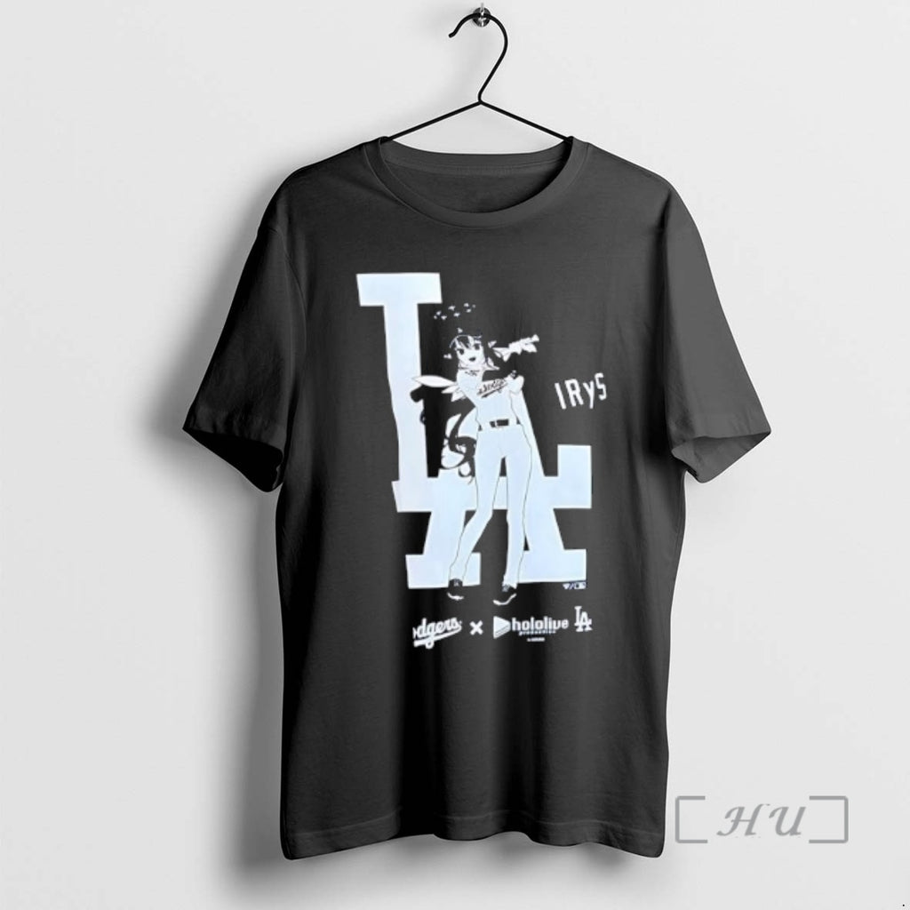 Officials Los Angeles Dodgers X Hololive Night Irys Shirt Hoodie Sweatshirt | PurePodTees.com