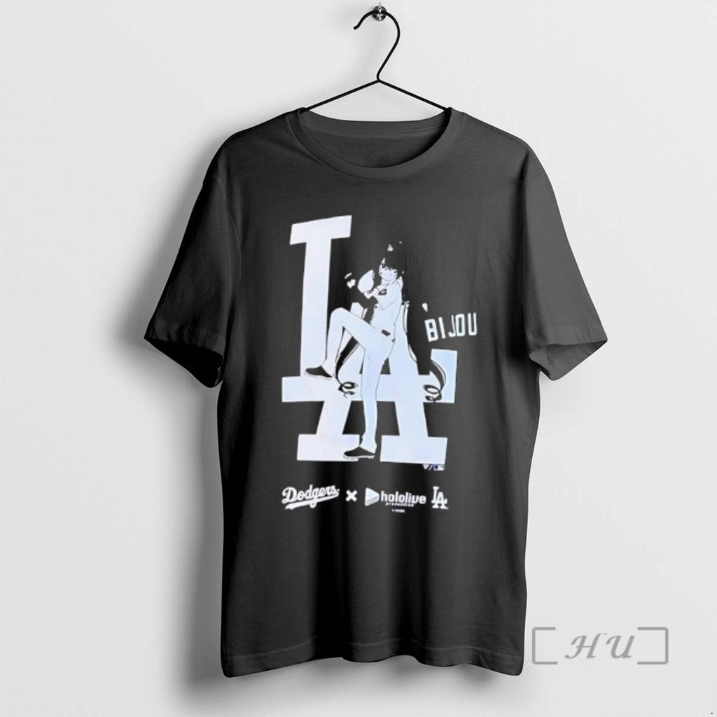 Officials Los Angeles Dodgers X Hololive Night Koseki Bijou Shirt Hoodie Sweatshirt | PurePodTees.com