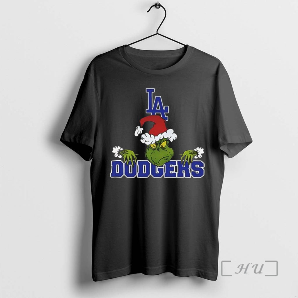 Officials Los Angeles Dodgers Logo Baseball Grinch Christmas
