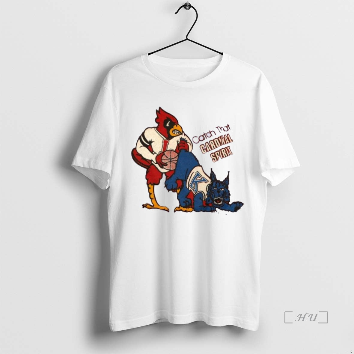 Officials Louisville Cardinals Basketball Catch That Cardinal Spirit Shirt Hoodie Sweatshirt | PurePodTees.com