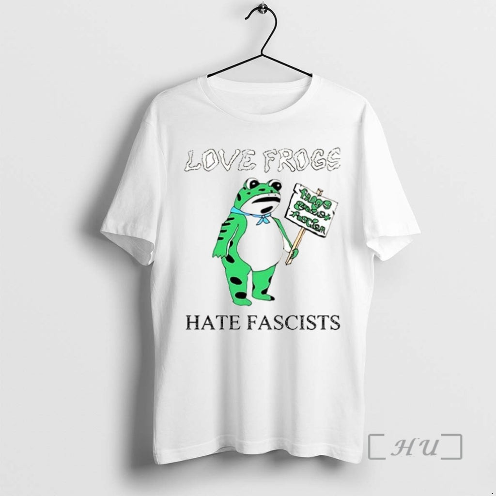 Officials Love Frogs Hate Fascists 2025 Ceramic Ceramic And Classic Dad Cap T Shirt Sweater