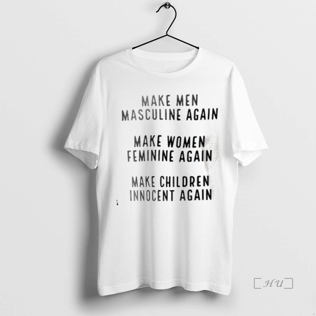 Officials Make Masculine Again Make Women Feminine Again Shirt Hoodie Sweatshirt | PurePodTees.com