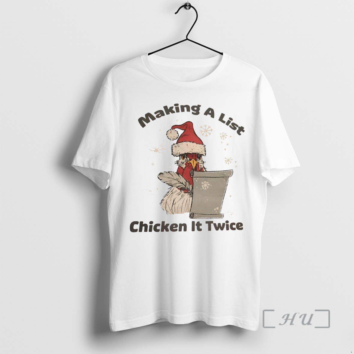 Officials Making A List Chicken It Twice Christmas Shirt Hoodie Sweatshirt | PurePodTees.com