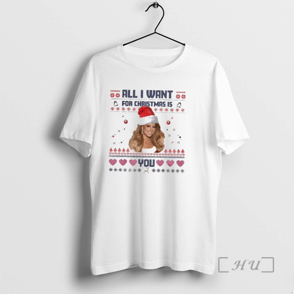 Officials Mariah Carey All I Want For Christmas Is You Funny Christmas Ugly Premium Shirt Hoodie Sweatshirt | PurePodTees.com