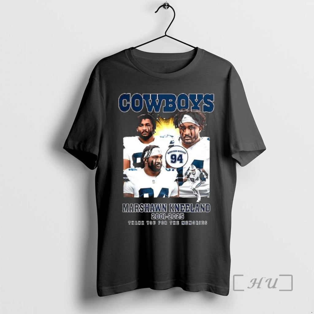 Officials Marshawn Kneeland Dallas Cowboys Number 94 2001 2025 Thank You For The Memories Premium Shirt Hoodie Sweatshirt