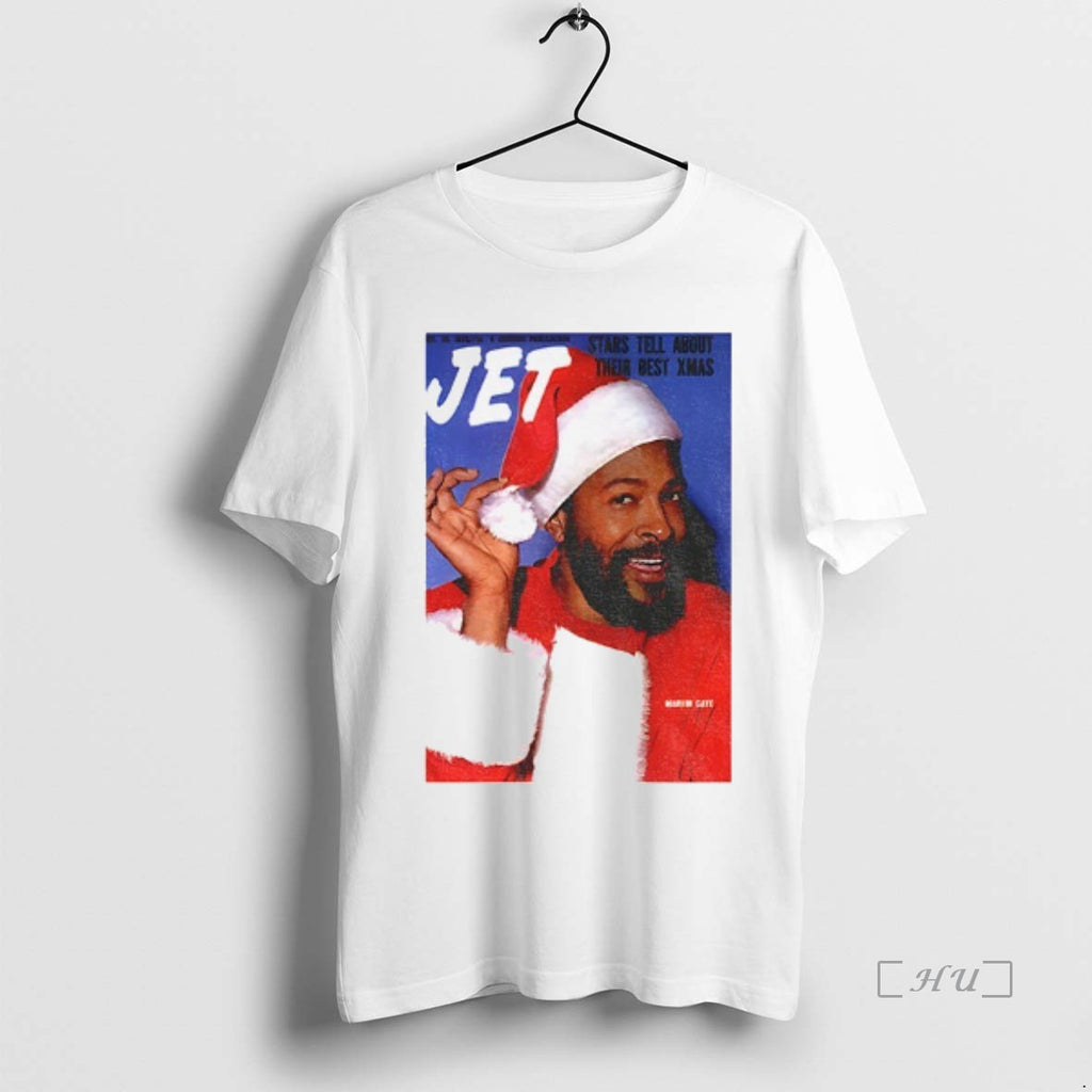 Officials Marvin Gaye Black Santa Christmas Jet Magazine Cover Shirt Hoodie Sweatshirt | PurePodTees.com