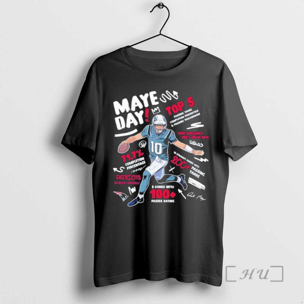 Officials Maye Day Top 5 Player Passer Rating Shirt Hoodie Sweatshirt | PurePodTees.com