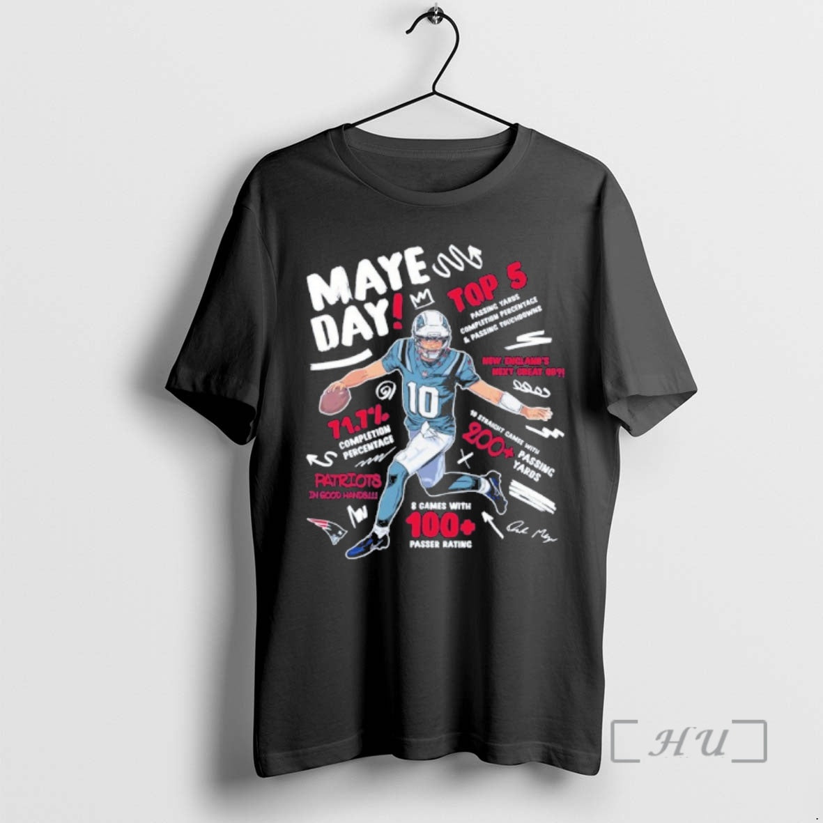 Officials Maye Day Top 5 Player Passer Rating Shirt Hoodie Sweatshirt | PurePodTees.com