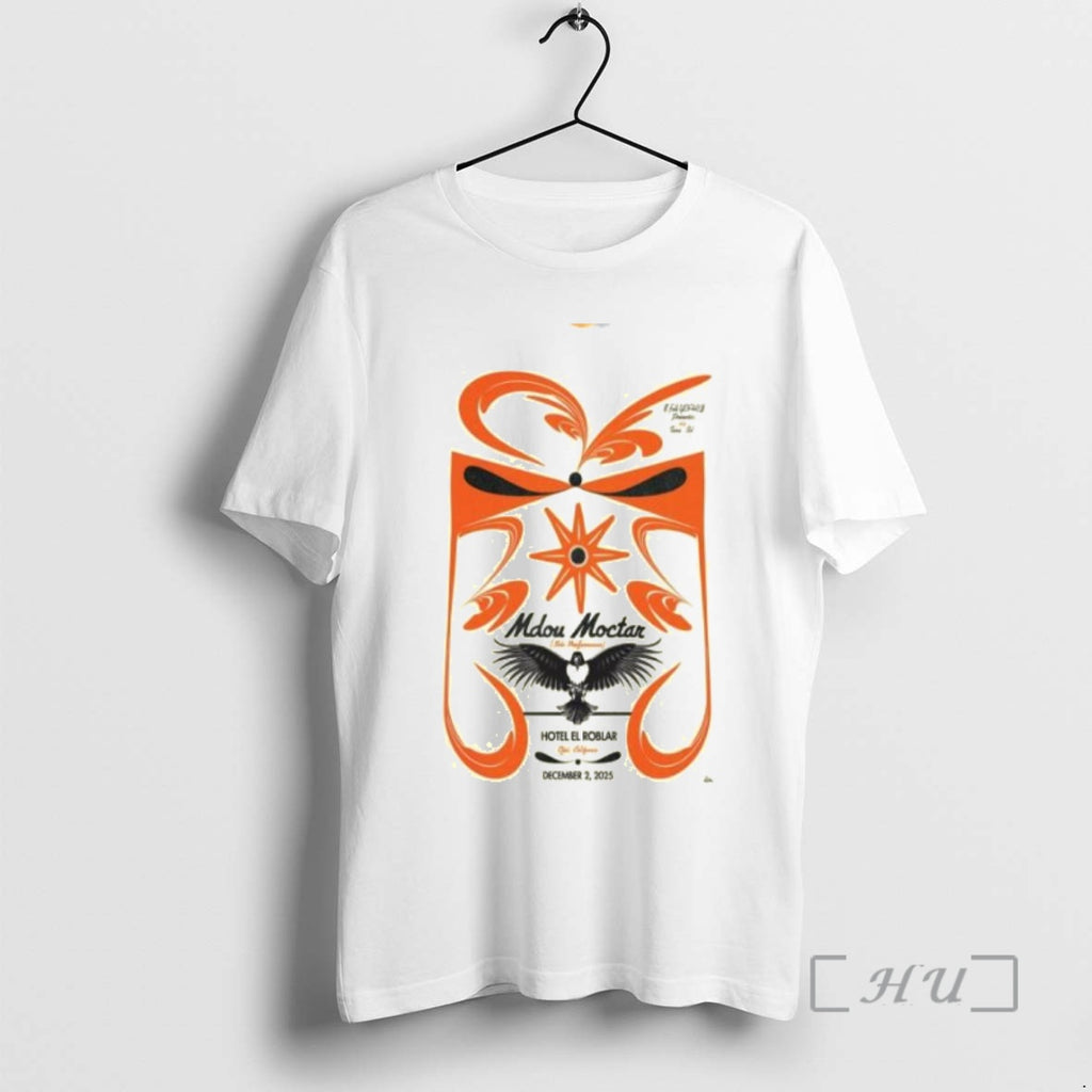 Officials Mdou Moctar Hotel El Roblar December 2 2025 Concert Circle White Premium T Shirts Hoodie Sweatshirt