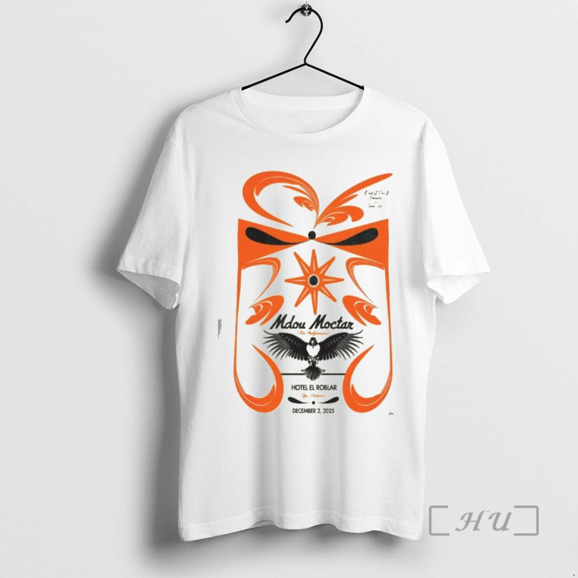 Officials Mdou Moctar Hotel El Roblar December 2 2025 Concert Shirt Hoodie Sweatshirt | PurePodTees.com