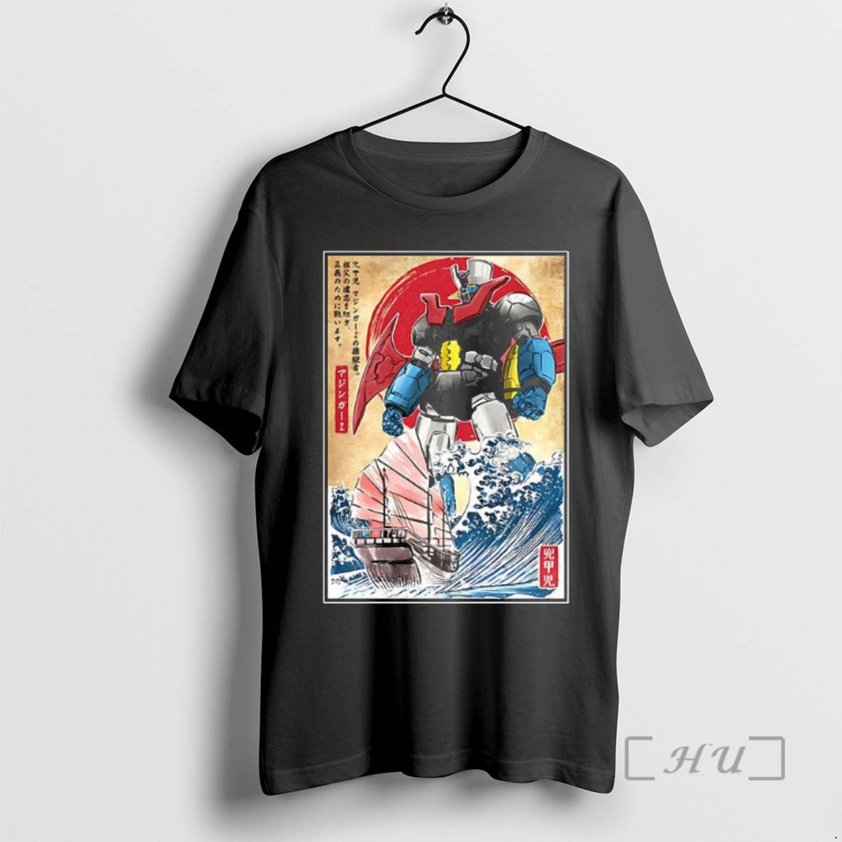 Officials Mecha Z Go Nagai Anime Big Waves Off Kanagawa Japanese Style Premium T Shirts Hoodie Sweatshirt | PurePodTees.com