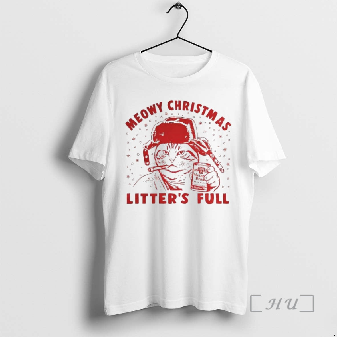 Officials Meowy Christmas Litters Full Funny Xmas Cat Shirt Hoodie Sweatshirt | PurePodTees.com