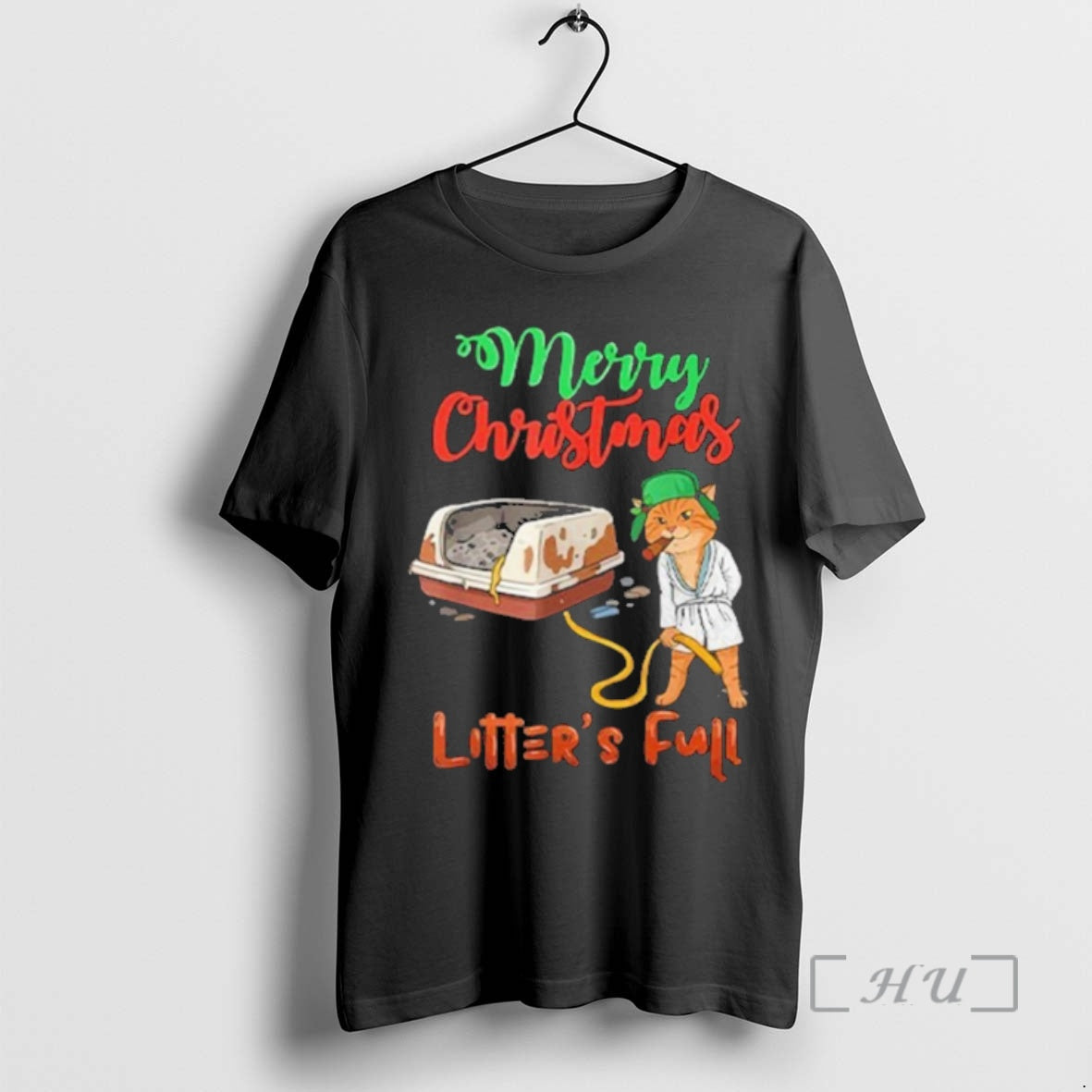 Officials Merry Christmas Litters Full Funny Cat Lovers Shirt Hoodie Sweatshirt | PurePodTees.com