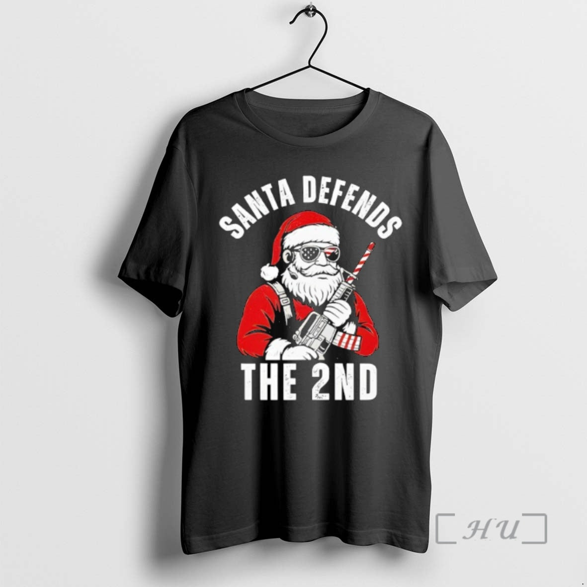 Officials Merry Christmas Santa Defends The 2nd Amendment Usa Patriotic Shirt Hoodie Sweatshirt | PurePodTees.com