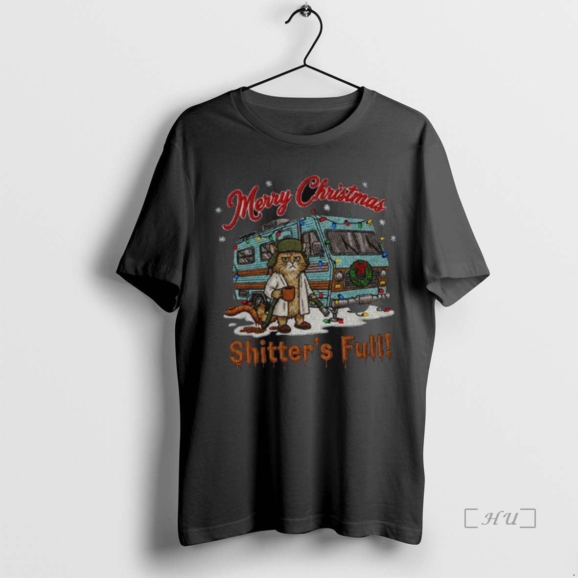 Officials Merry Christmas Shitters Full Cat Shirt Hoodie Sweatshirt | PurePodTees.com